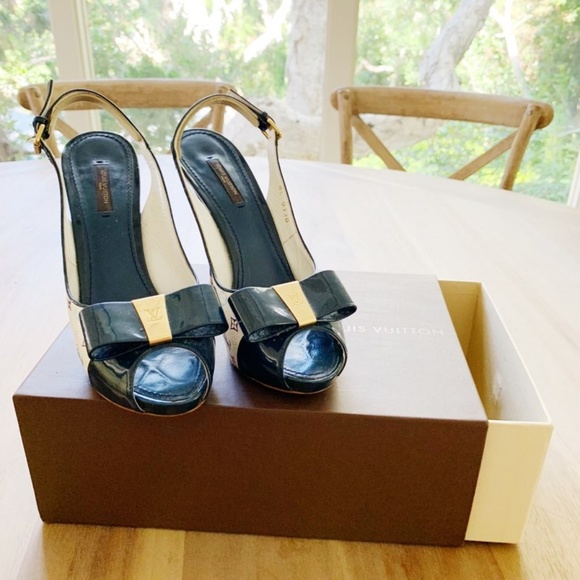 Louis Vuitton • Multicolor Peep-Toe Heels - Picture 3 of 6